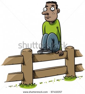 Sitting on the fence